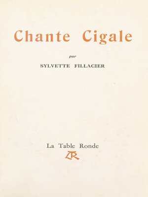 cover image of Chante cigale